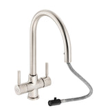 Abode Zest Premium Dual Lever Pull-Out Kitchen Mixer Tap