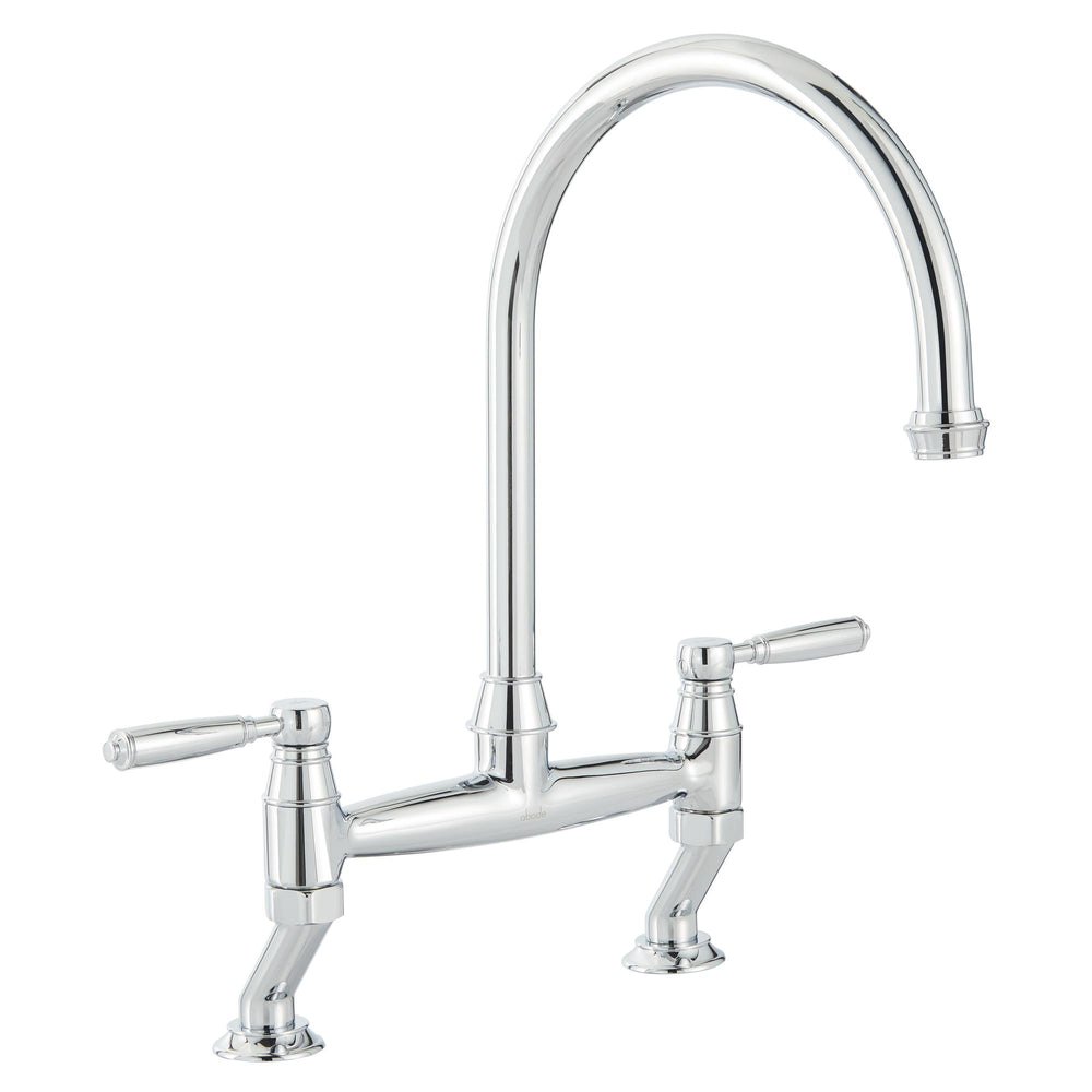 Abode Oxbury Traditional Bridge C-Spout Kitchen Mixer Tap