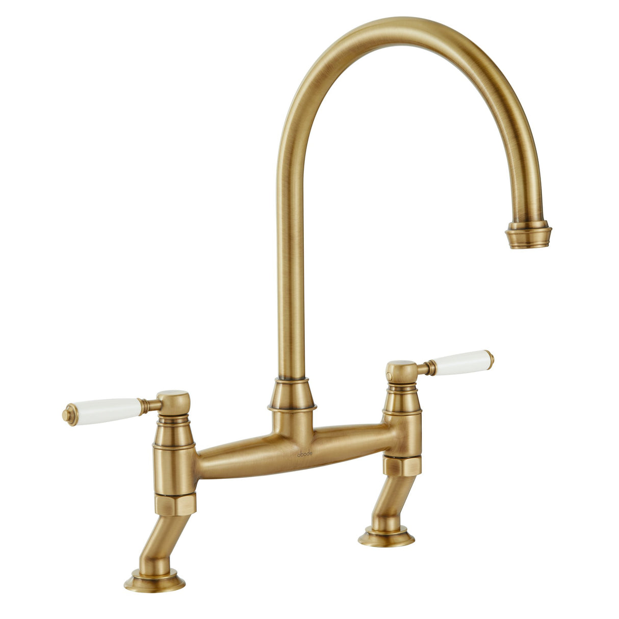 Abode Oxbury Traditional Bridge C-Spout Kitchen Mixer Tap