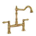 Abode Mayenne Dual Lever Traditional Bridge Kitchen Mixer Tap