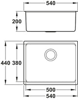 Abode System Sync Single Bowl Kitchen Sink in Stainless Steel
