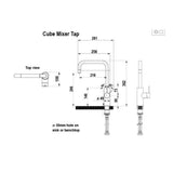 Zip HydroTap Cube Hot & Cold Mixer Kitchen Tap - Mains