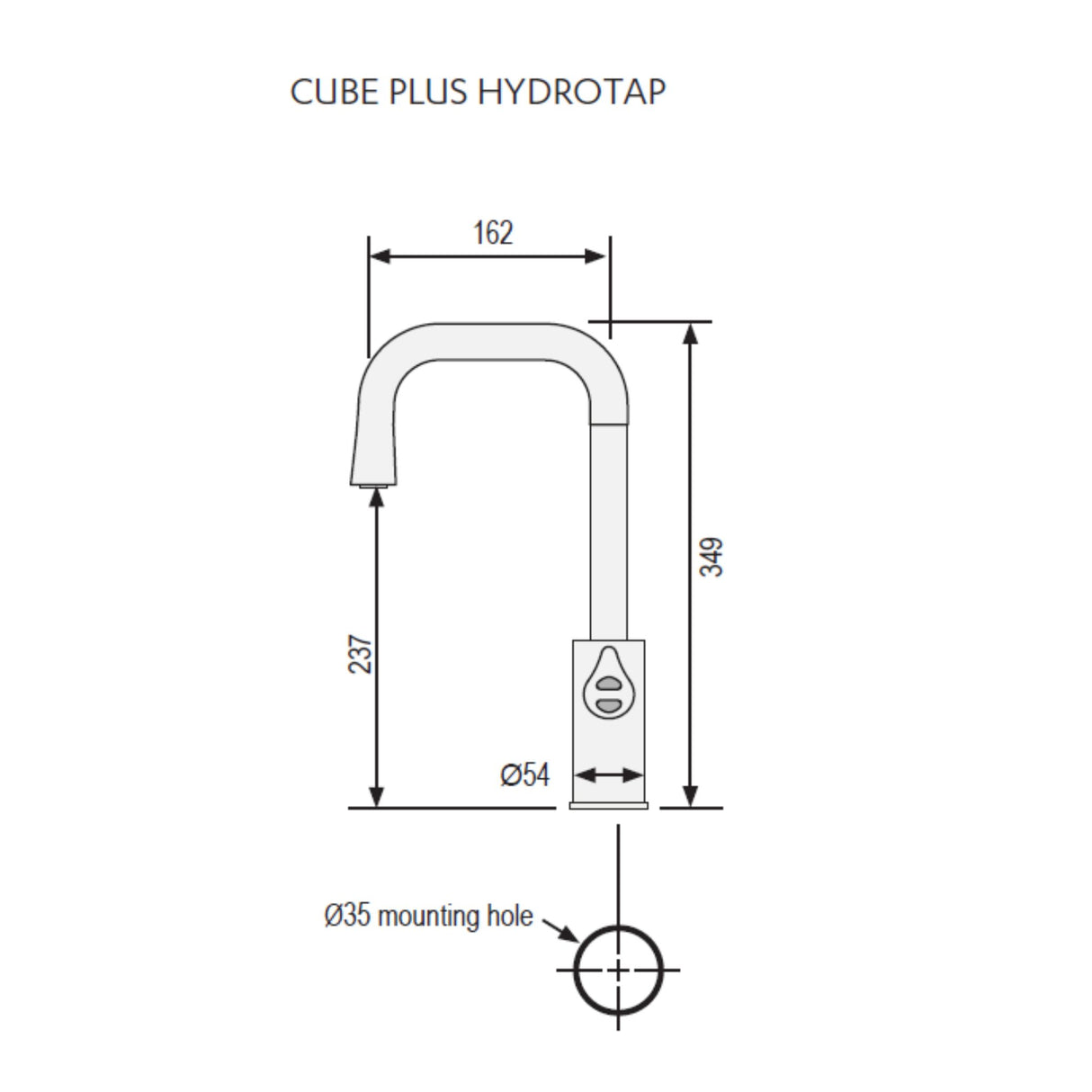 Zip HydroTap G5 Cube Plus, Boiling, Chilled & Sparkling Water Kitchen Tap