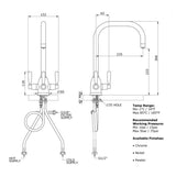 Technical Drawing with Dimensions for Triflow Concepts Whitehall U