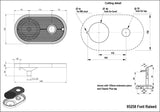 Zip Water HydroTap Integrated Raised Font and Drain Kit