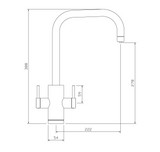 Pronteau Project 4-in-1 U-Spout Filter ProBoil Boiling Water Kitchen Tap