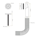 Bidbury & Co. Luxury Round Kitchen Sink Overflow