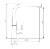 Rangemaster Conical Dual Lever Kitchen Mixer Tap