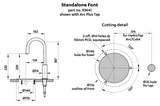 Zip Water HydroTap Stanalone Font and Drain Kit