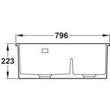 Rangemaster Rustique 1.5 Bowl White Ceramic Undermount Kitchen Sink x