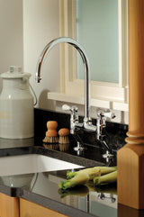 Abode Ludlow C-Spout Kitchen Tap With Traditional Bridge