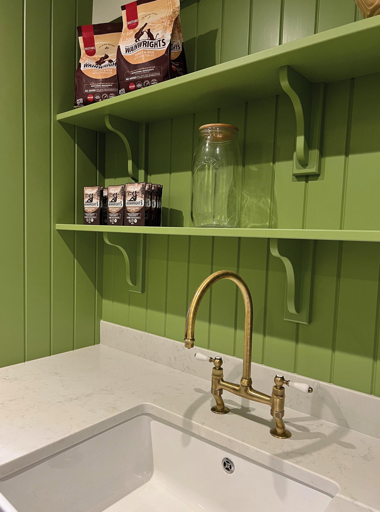 Abode Ludlow C-Spout Kitchen Tap With Traditional Bridge