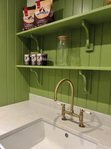 Abode Ludlow C-Spout Kitchen Tap With Traditional Bridge