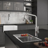 Abode Hex Single Lever Pull Out U-Spout Kitchen Mixer Tap