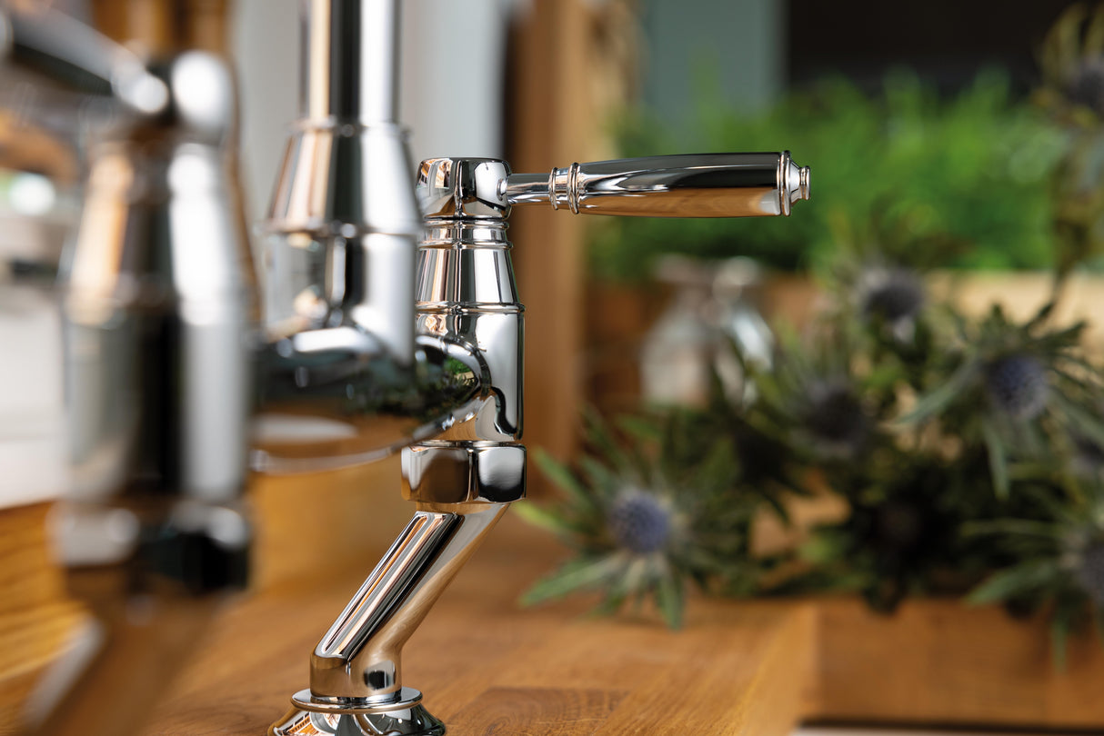 Abode Oxbury Traditional Bridge C-Spout Kitchen Mixer Tap