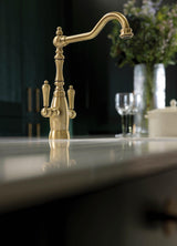 Abode Mayenne Monobloc Dual Lever Kitchen Mixer Tap