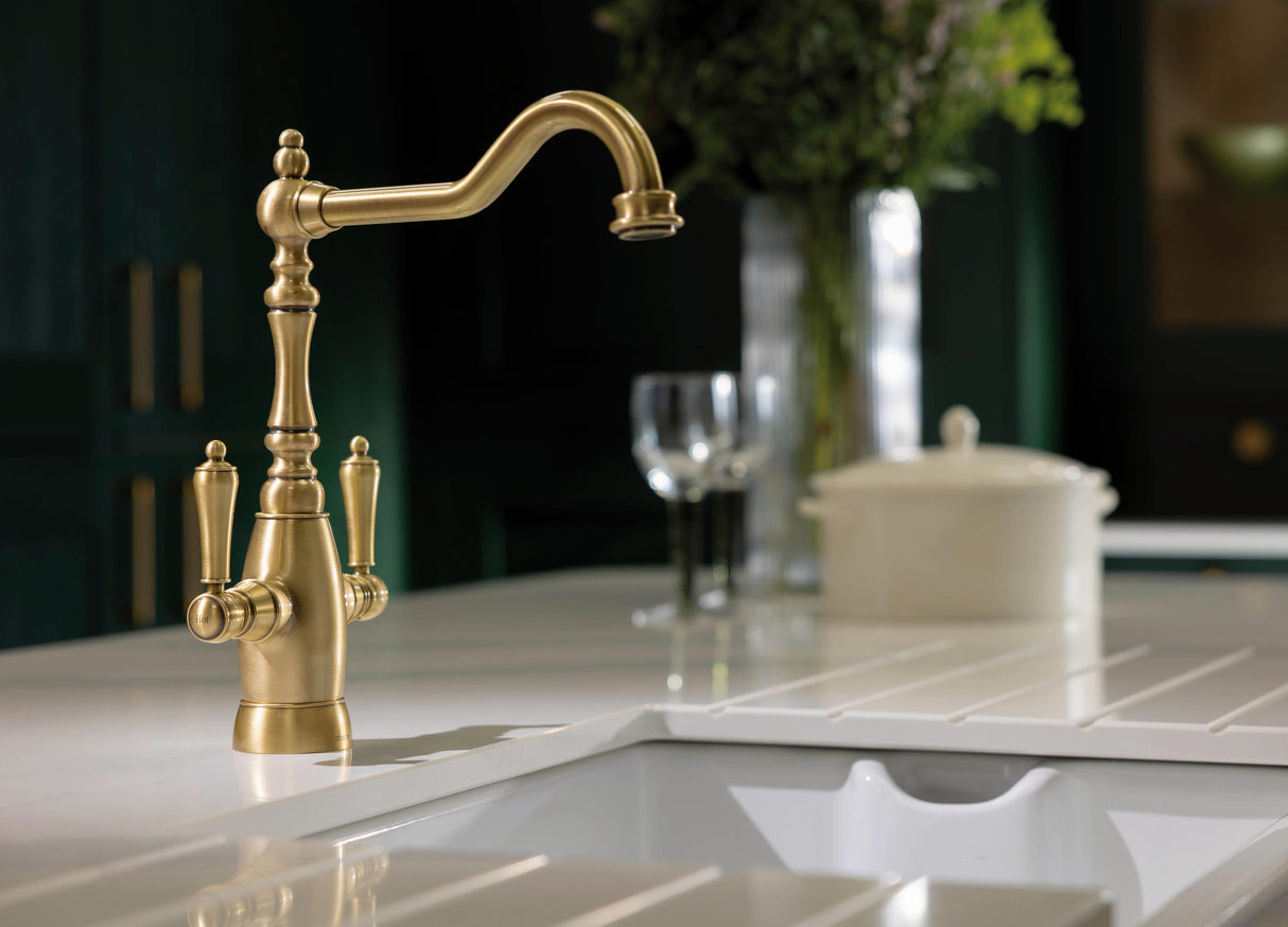 Abode Mayenne Monobloc Dual Lever Kitchen Mixer Tap