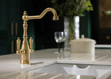 Abode Mayenne Monobloc Dual Lever Kitchen Mixer Tap