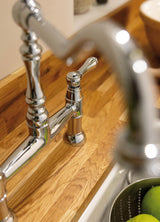 Abode Mayenne Dual Lever Traditional Bridge Kitchen Mixer Tap
