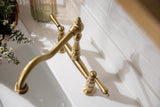Abode Mayenne Dual Lever Traditional Bridge Kitchen Mixer Tap