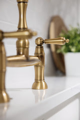Abode Mayenne Dual Lever Traditional Bridge Kitchen Mixer Tap