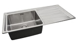 Häfele Veneto Inset Mount Sink For 500mm in Stainless Steel With Single Bowl And Drainer