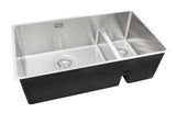 Häfele Lido Undermount One And Half Bowl Kitchen Sink For 800mm Cabinet in Stainless Steel