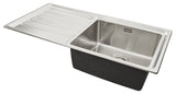 Häfele Veneto Inset Mount Sink For 500mm in Stainless Steel With Single Bowl And Drainer