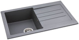 Abode Xcite Inset Mount Single Bowl Kitchen Sink in Composite