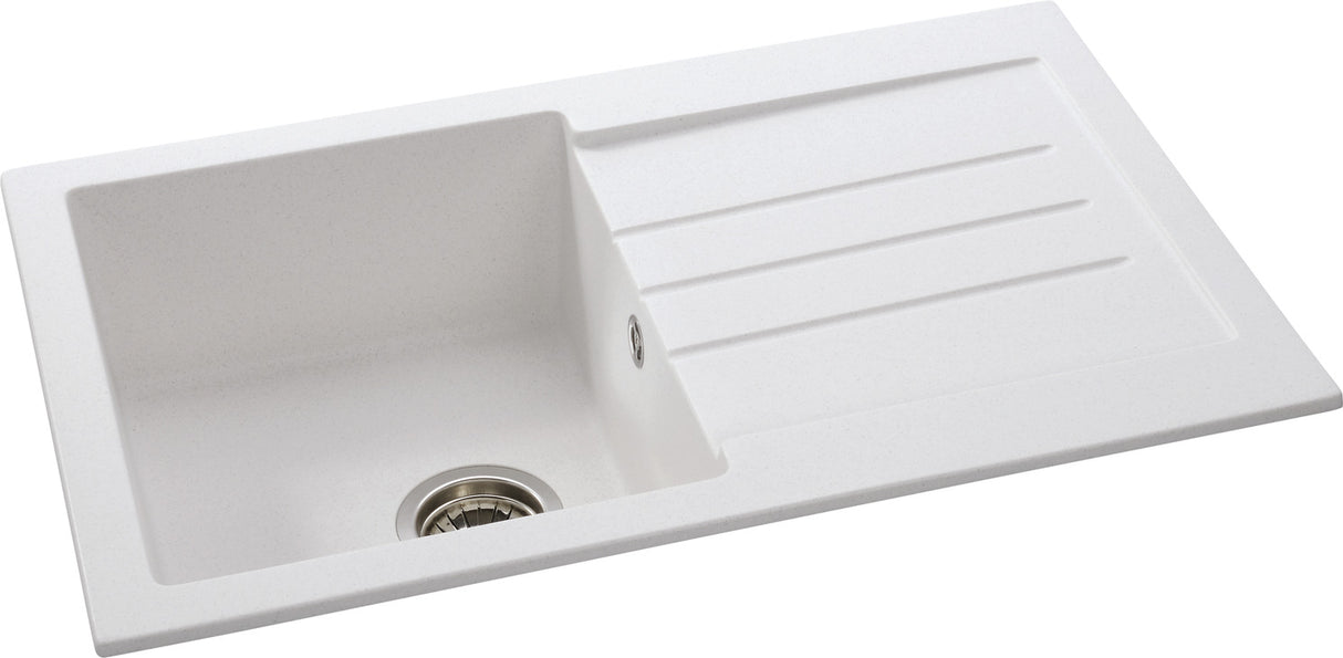 Abode Xcite Inset Mount Single Bowl Kitchen Sink in Composite