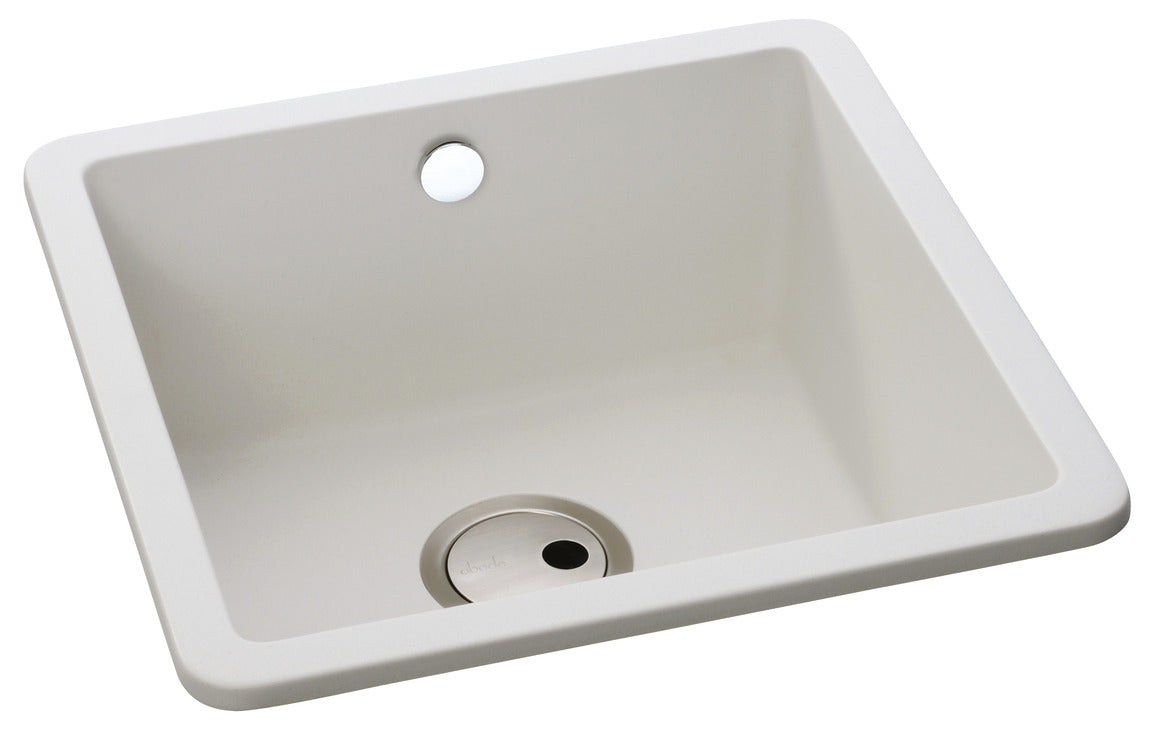Abode Matrix SQ GR15 Undermount Inset Mount Single Bowl Kitchen Sink in Composite