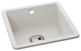 Abode Matrix SQ GR15 Undermount Inset Mount Single Bowl Kitchen Sink in Composite