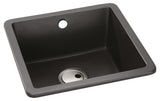 Abode Matrix SQ GR15 Undermount Inset Mount Single Bowl Kitchen Sink in Composite