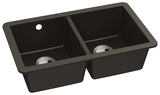 Abode Matrix GR15 Undermount Double Bowl Kitchen Sink in Composite