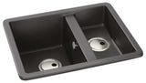 Abode Matrix GR15 One And Half Bowl Kitchen Sink in Composite