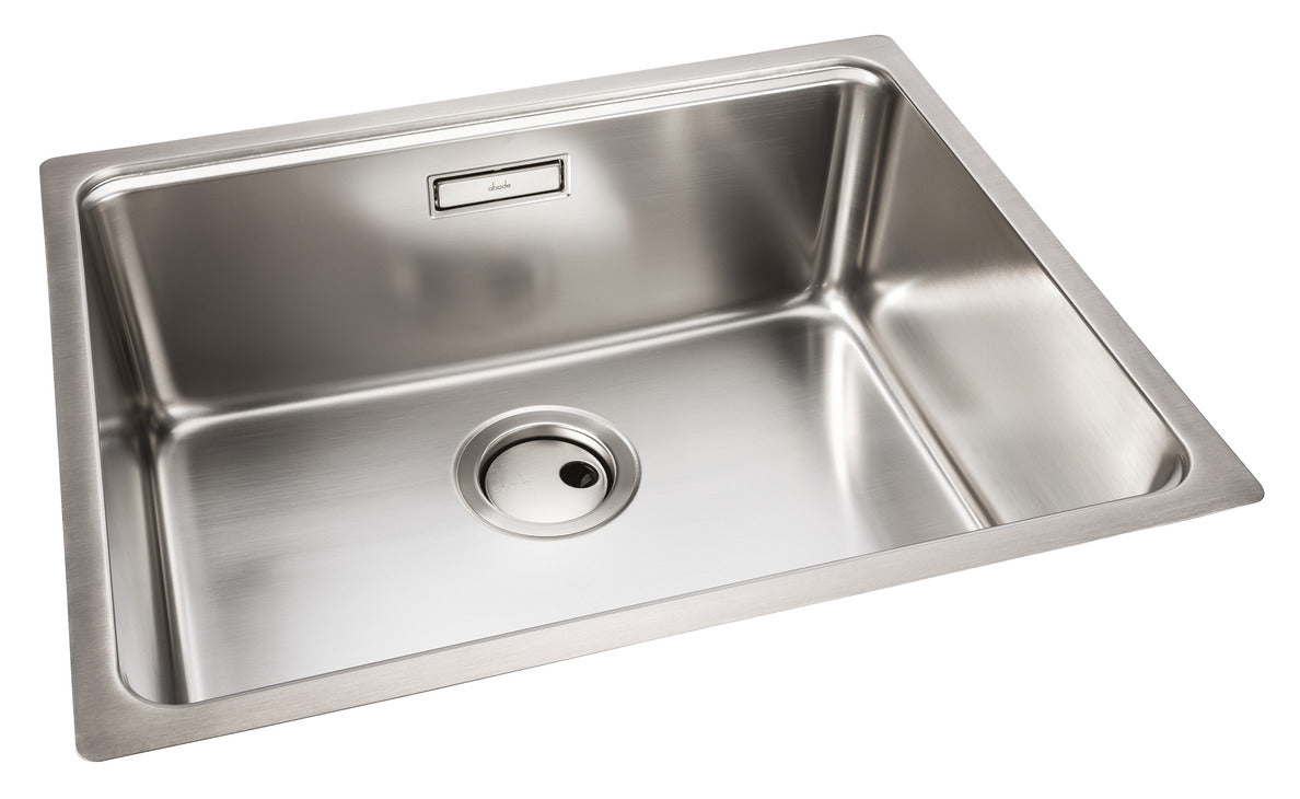 Abode System Sync Single Bowl Kitchen Sink in Stainless Steel