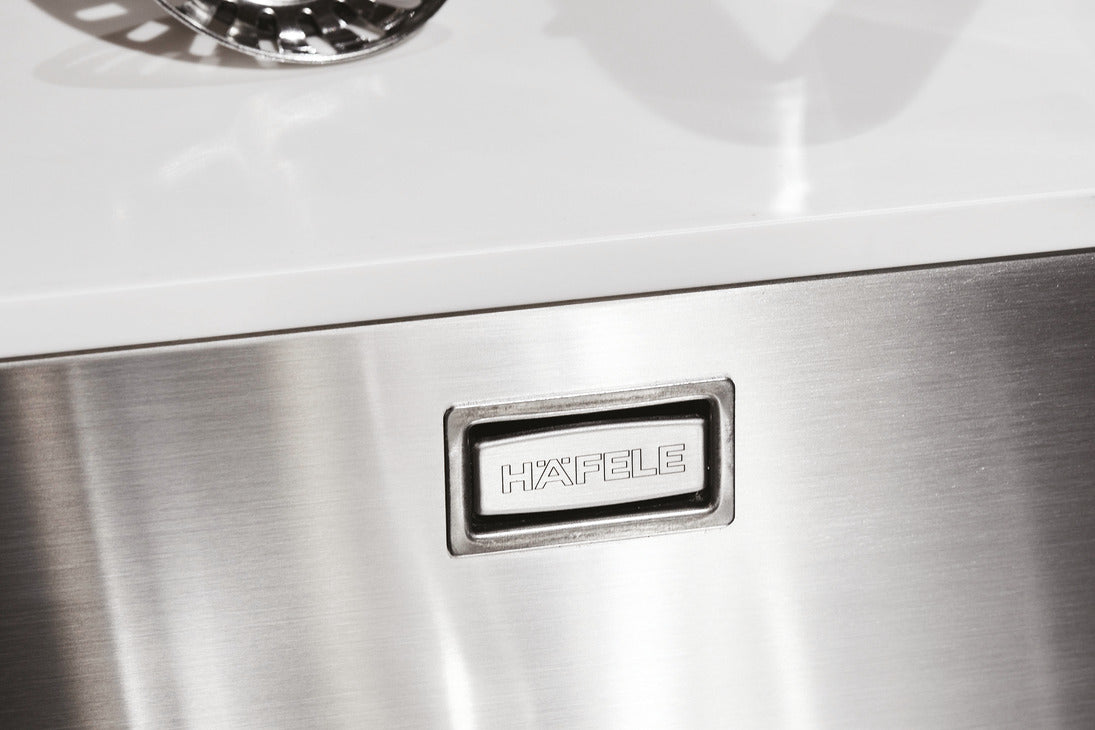 Häfele Christina Undermount Single Bowl Kitchen Sink For 400mm Cabinet in Stainless Steel