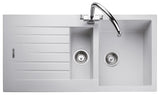 Rangemaster Andesite Inset Mount One and Half Bowl Kitchen Sink Composite  