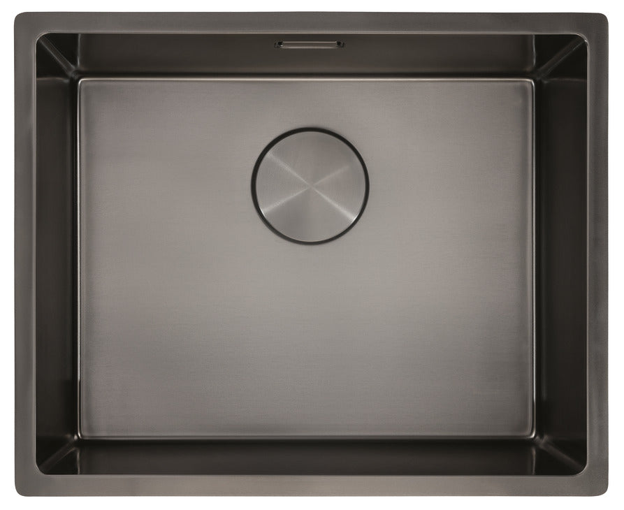 Abode Koto Single Bowl Inset/Undermount Kitchen Sink with PVD Finish