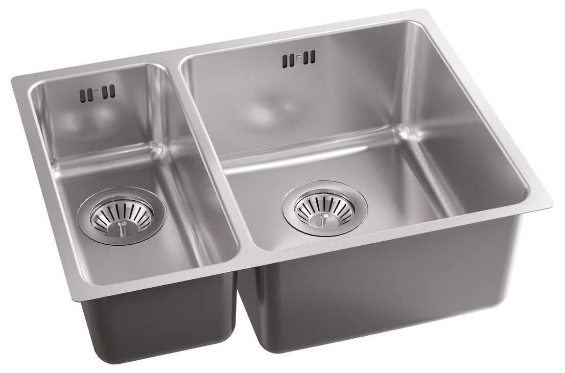 Abode Matrix R25 1.5 Bowl Premium Stainless Steel Inset/Undermount Kitchen Sink