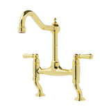 Bidbury & Co. Henbury Bridge Kitchen Mixer Tap with Lever Handles & Ornate Regal Design