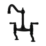 Bidbury & Co. Henbury Bridge Kitchen Mixer Tap with Lever Handles & Ornate Regal Design