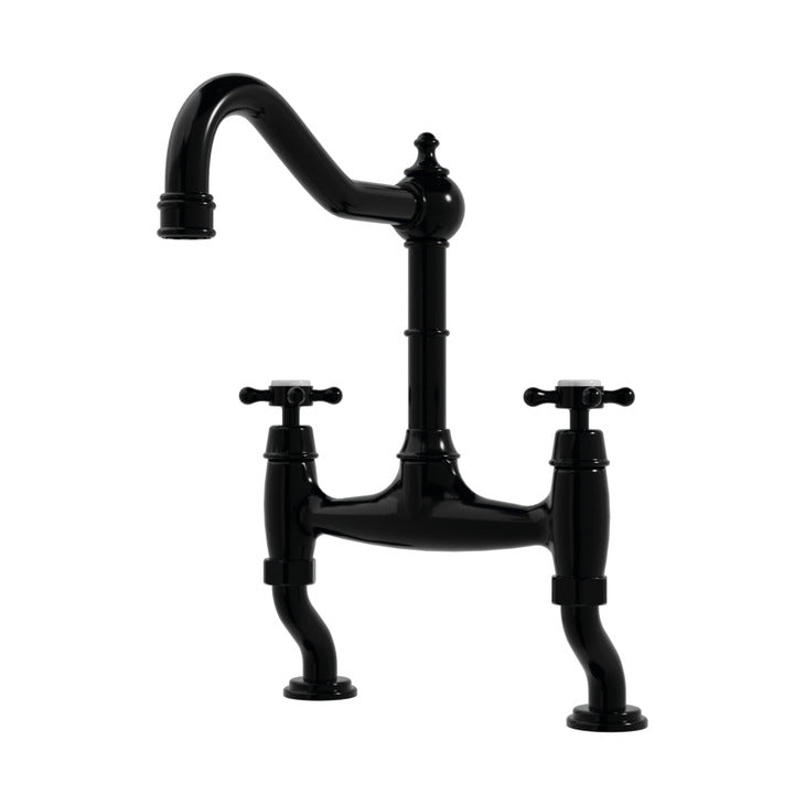 Bidbury & Co. Fairford Bridge Kitchen Tap with Crosshead Handles & Traditional Aesthetic