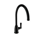 Bidbury & Co. Malvern Kitchen Mixer Tap with White Tipped Lever Handle & Elegant Sweeping Spout