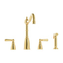 Bidbury & Co. Stockwell Kitchen Tap & Pull Out Spray with Ornate Lever Handles & Charming Traditional Aesthetic