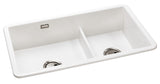 Abode Sandon Ceramic 1.75 Bowl Kitchen Sink in White