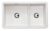 Abode Sandon Ceramic 1.75 Bowl Kitchen Sink in White