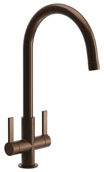Abode Pico C-Spout Mixer Tap With Dual Lever