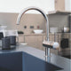 Grohe Minta Contemporary C-Spout Mixer Tap with Single Lever Monobloc in Super Steel Video