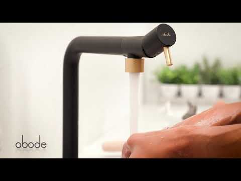 Abode Agilis L-Spout Kitchen Mixer Tap with Anti-Splash Spout & Contemporary Urban Design